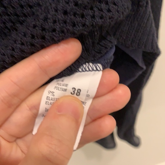 Navy Blue Hi Low Sweater - Picture 7 of 7